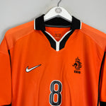 Shop 1998/00 NETHERLANDS BERGKAMP #8 HOME SHIRT (S) NIKE, classic football shirts, vintage football shirts & retro soccer jerseys at Cult Kits