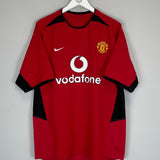 2002/04 MANCHESTER UNITED RONALDO #7 HOME SHIRT (L) NIKE