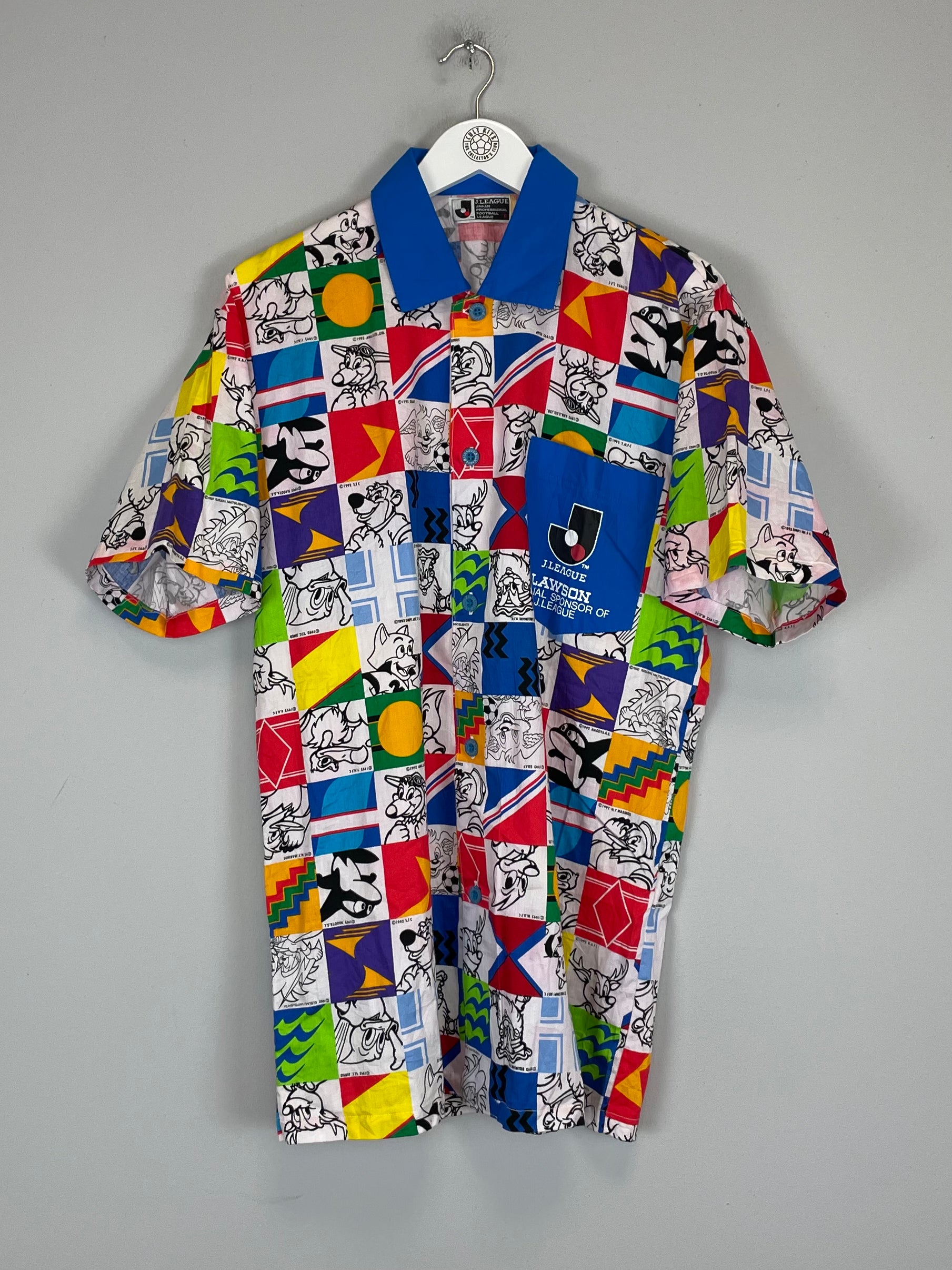 Shop 1990'S J LEAGUE BUTTON DOWN SHIRT (XL) OM, classic football shirts, vintage football shirts & retro soccer jerseys at Cult Kits
