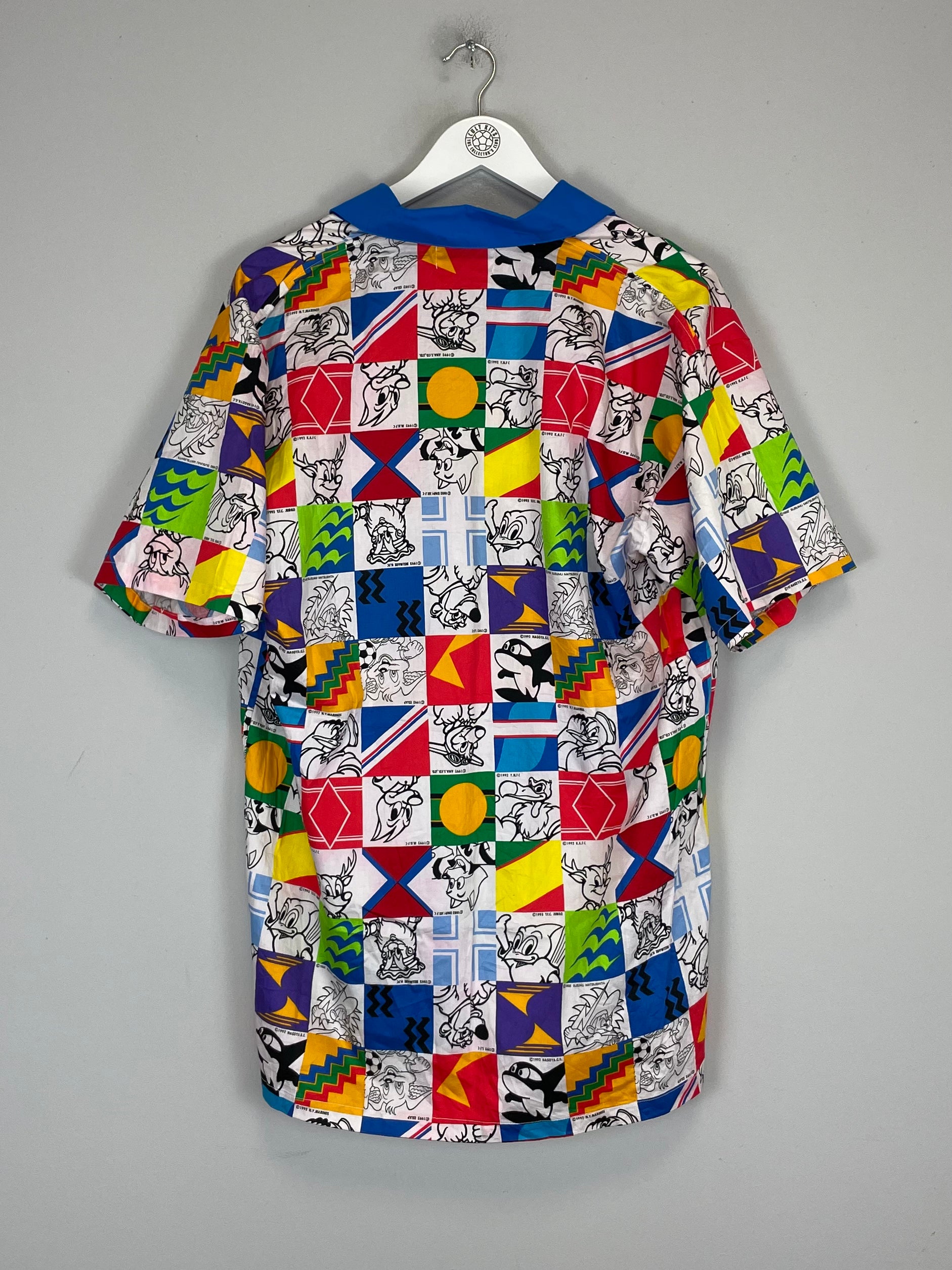 Shop 1990'S J LEAGUE BUTTON DOWN SHIRT (XL) OM, classic football shirts, vintage football shirts & retro soccer jerseys at Cult Kits