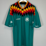 Shop 1994/96 GERMANY AWAY SHIRT (L) ADIDAS, classic football shirts, vintage football shirts & retro soccer jerseys at Cult Kits