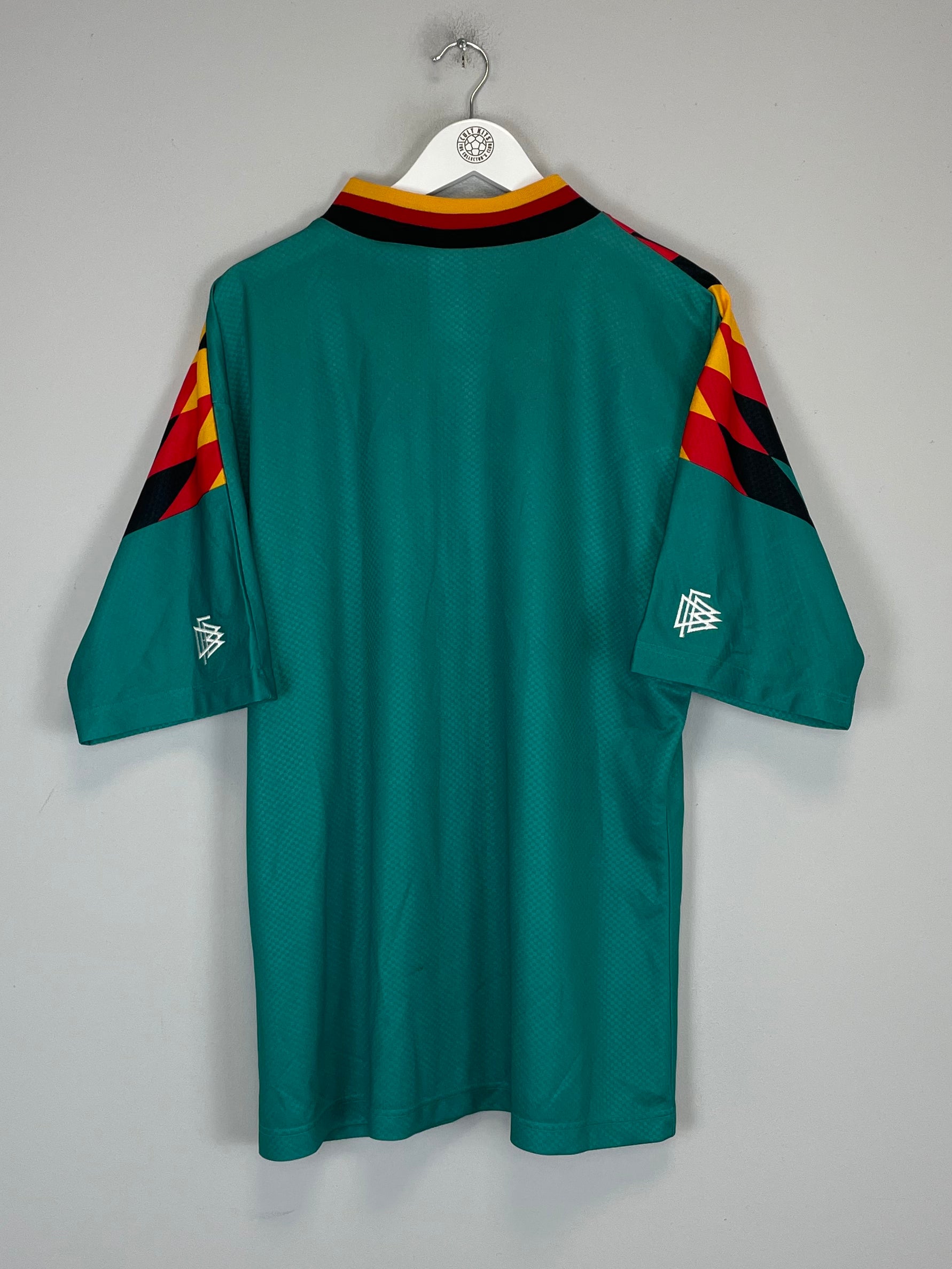 Shop 1994/96 GERMANY AWAY SHIRT (L) ADIDAS, classic football shirts, vintage football shirts & retro soccer jerseys at Cult Kits