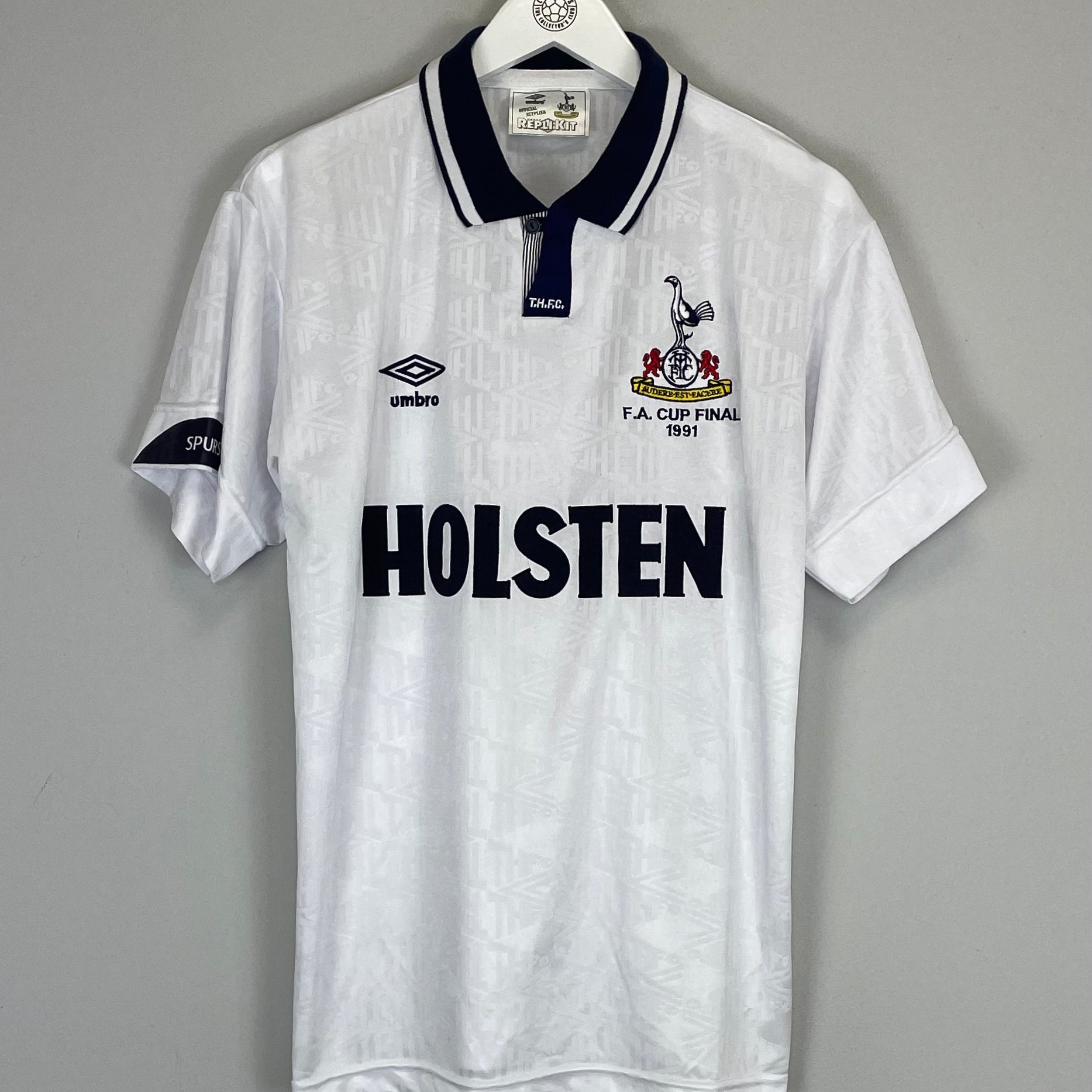 Shop 1991/93 TOTTENHAM *REISSUE* HOME SHIRT (M) UMBRO, classic football shirts, vintage football shirts & retro soccer jerseys at Cult Kits