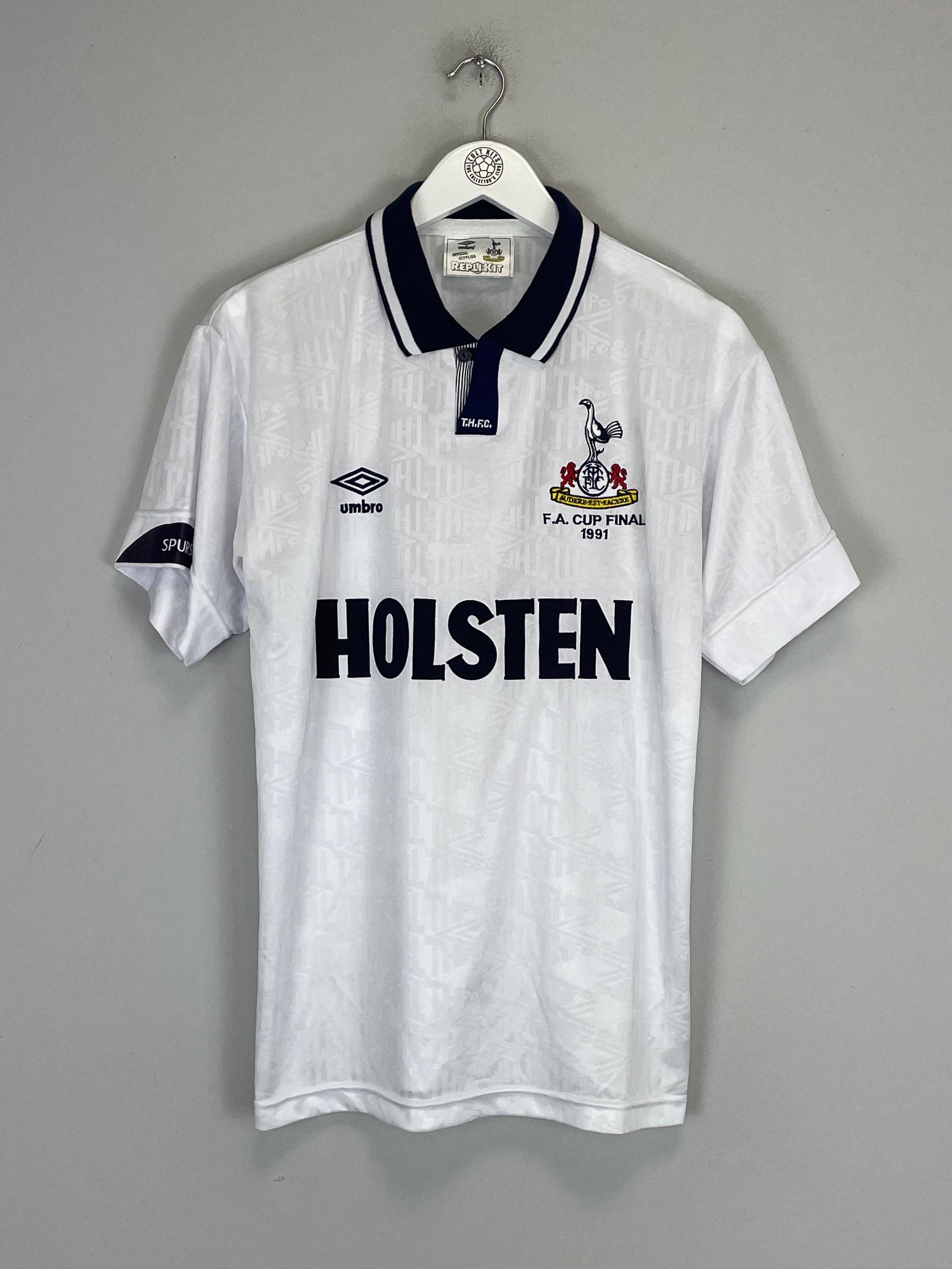 Shop 1991/93 TOTTENHAM *REISSUE* HOME SHIRT (M) UMBRO, classic football shirts, vintage football shirts & retro soccer jerseys at Cult Kits