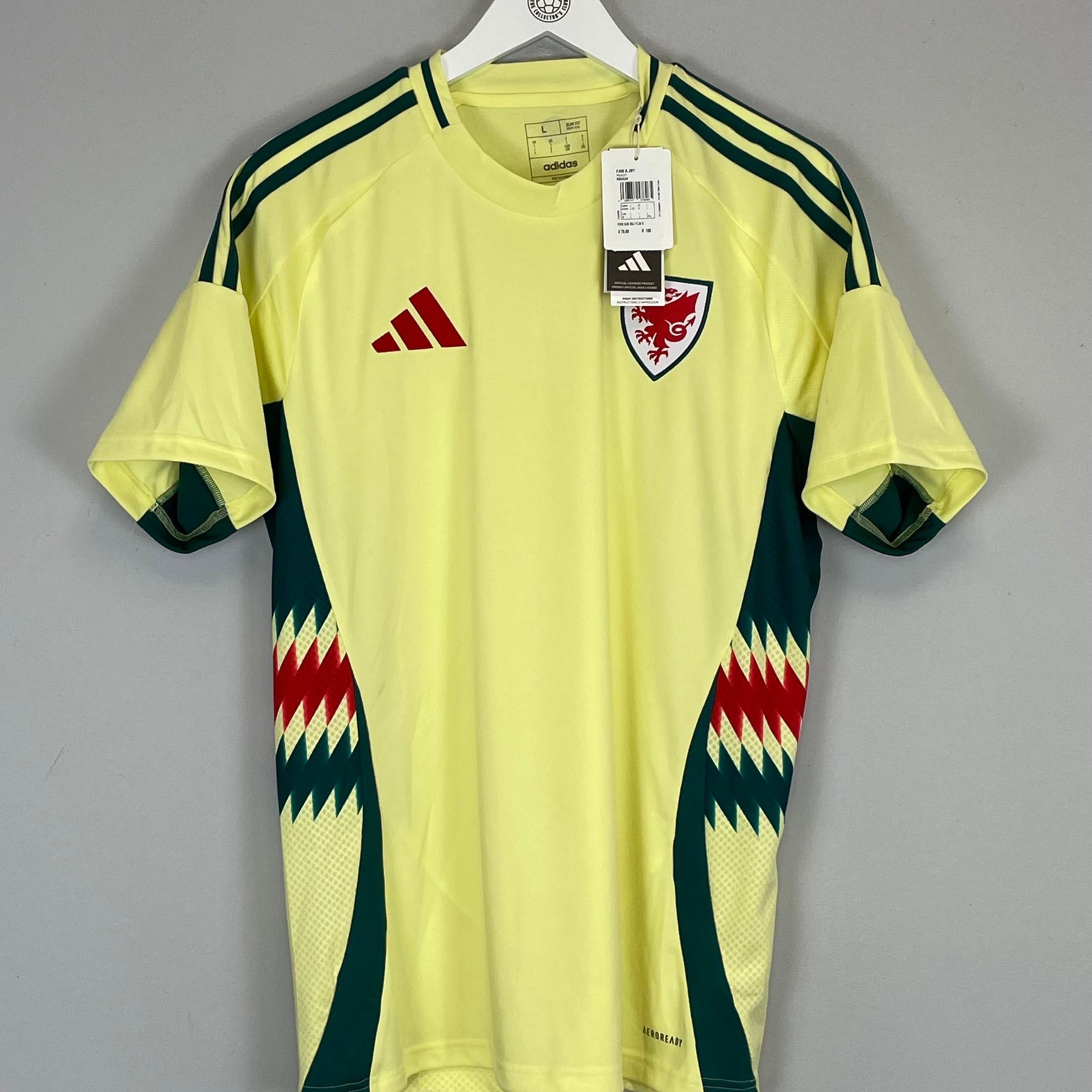 Shop 2024/25 WALES *BNWT* AWAY SHIRT (L) ADIDAS, classic football shirts, vintage football shirts & retro soccer jerseys at Cult Kits