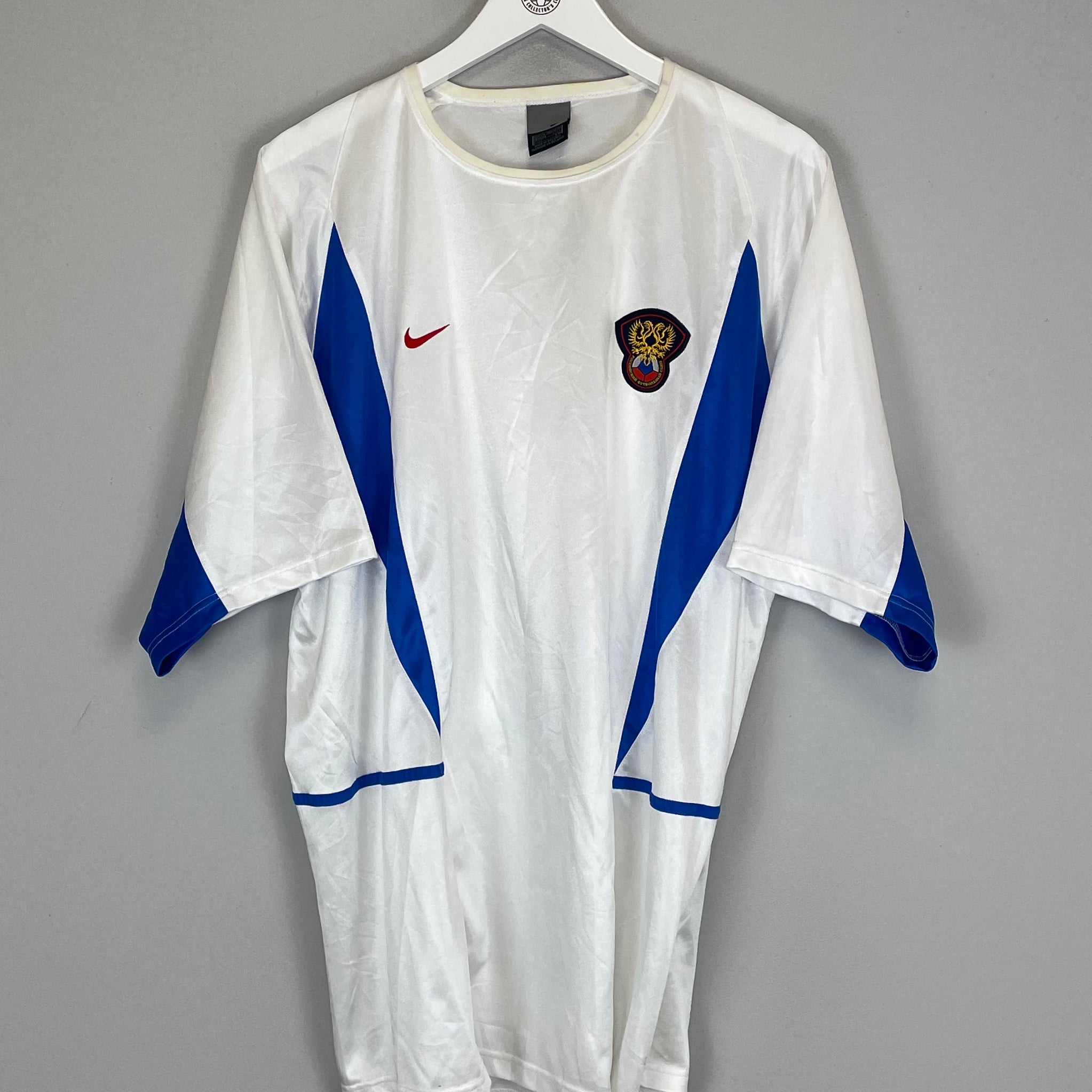 Shop 2002/04 RUSSIA HOME SHIRT (XXL) NIKE BASIC, classic football shirts, vintage football shirts & retro soccer jerseys at Cult Kits