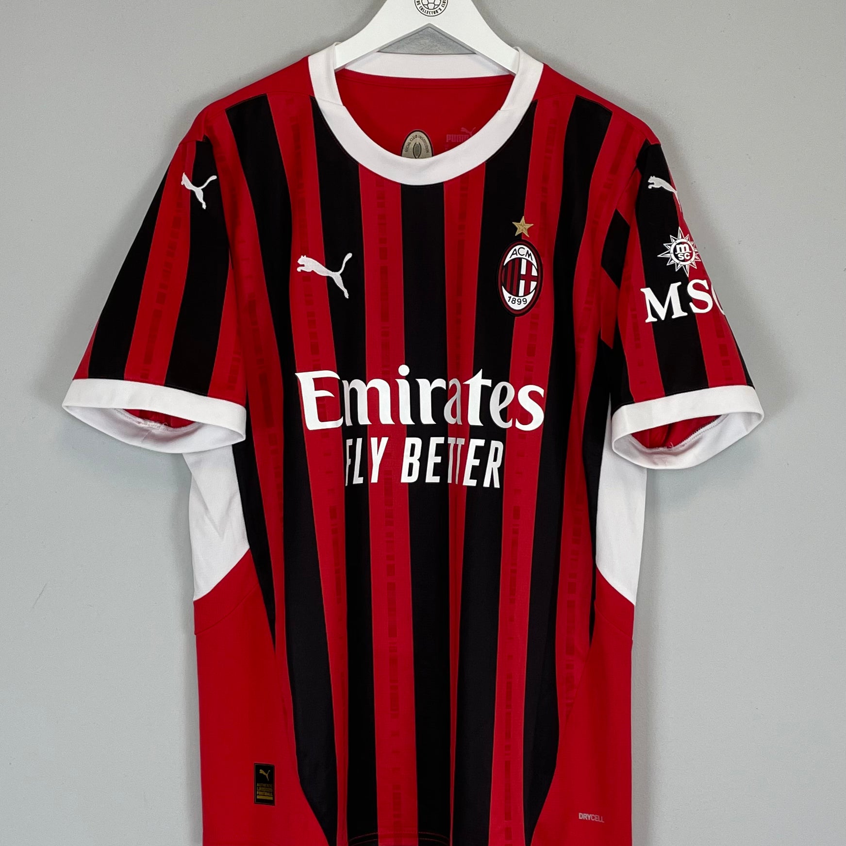 Shop 2024/25 AC MILAN HOME SHIRT (XL) PUMA, classic football shirts, vintage football shirts & retro soccer jerseys at Cult Kits