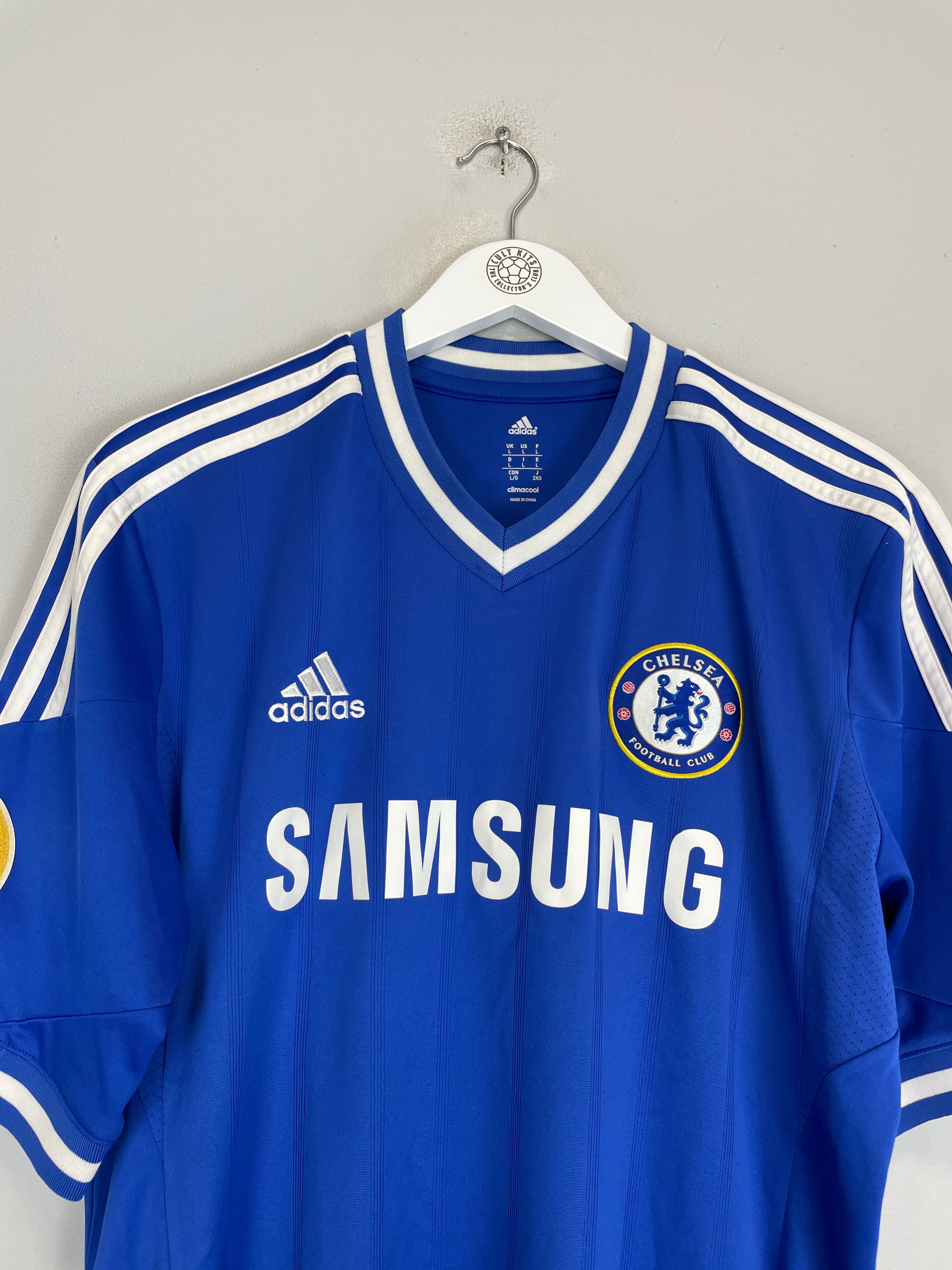 Shop 2013/14 CHELSEA 'CHAMPIONS OF EUROPE' HOME SHIRT (L) ADIDAS, classic football shirts, vintage football shirts & retro soccer jerseys at Cult Kits