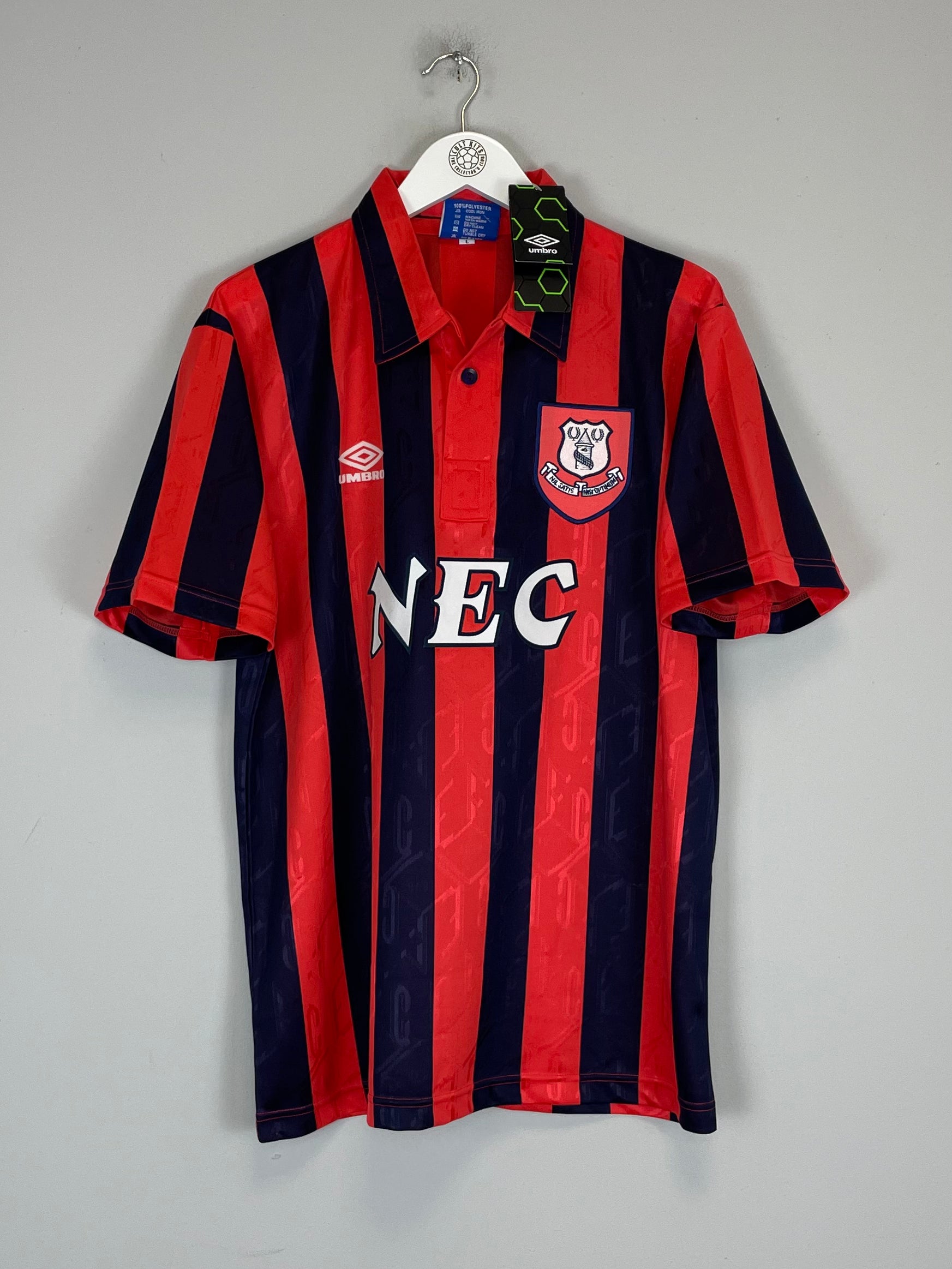 Shop 1992/94 EVERTON *BNWT* RE-ISSUE AWAY SHIRT (L) UMBRO, classic football shirts, vintage football shirts & retro soccer jerseys at Cult Kits