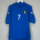 2002 ITALY DEL PIERO #7 HOME SHIRT (XL) KAPPA