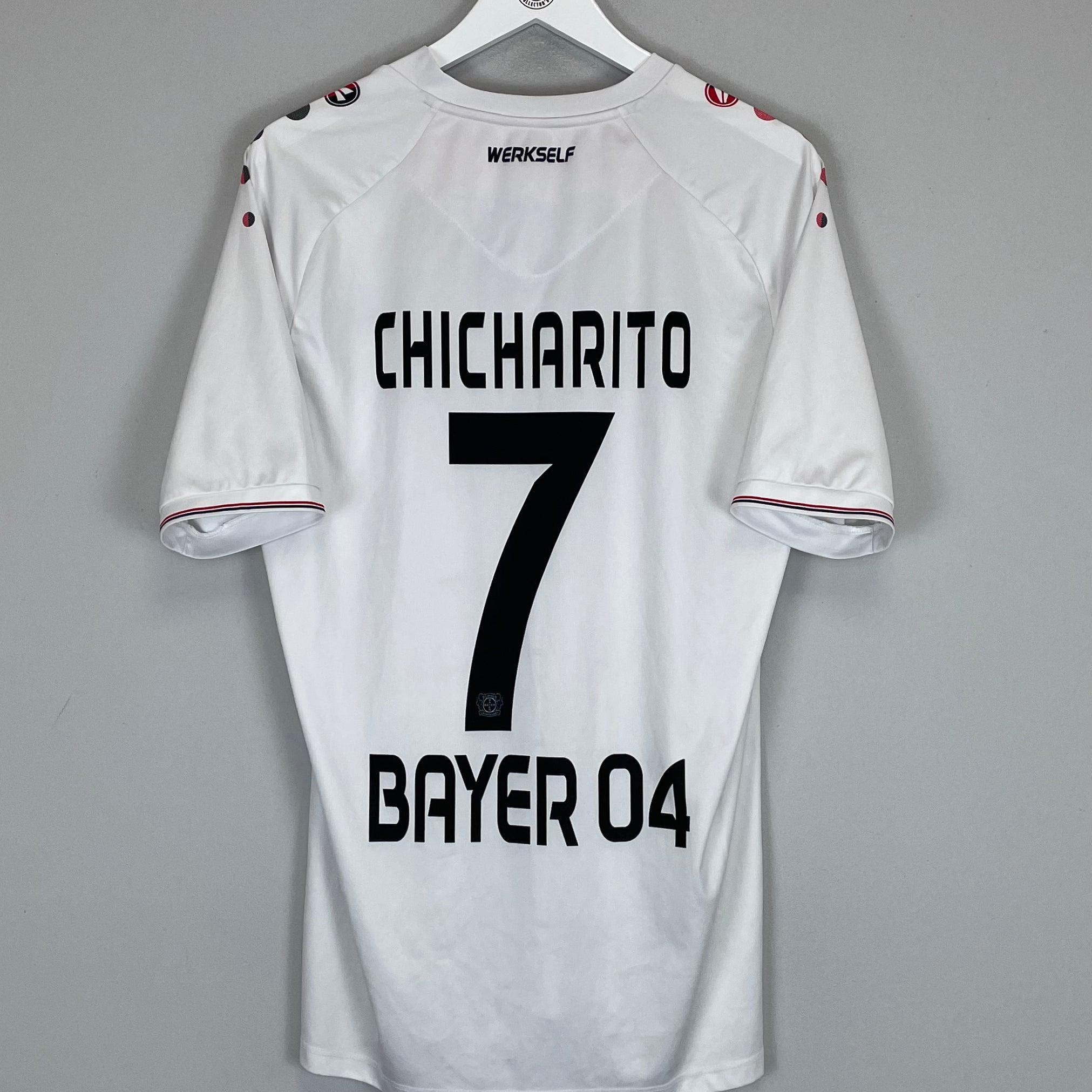 Shop 2016/17 BAYER LEVERKUSEN CHICHARITO #7 THIRD SHIRT (L) JAKO, classic football shirts, vintage football shirts & retro soccer jerseys at Cult Kits