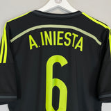 2013/15 SPAIN INIESTA #6 AWAY SHIRT (L) ADIDAS