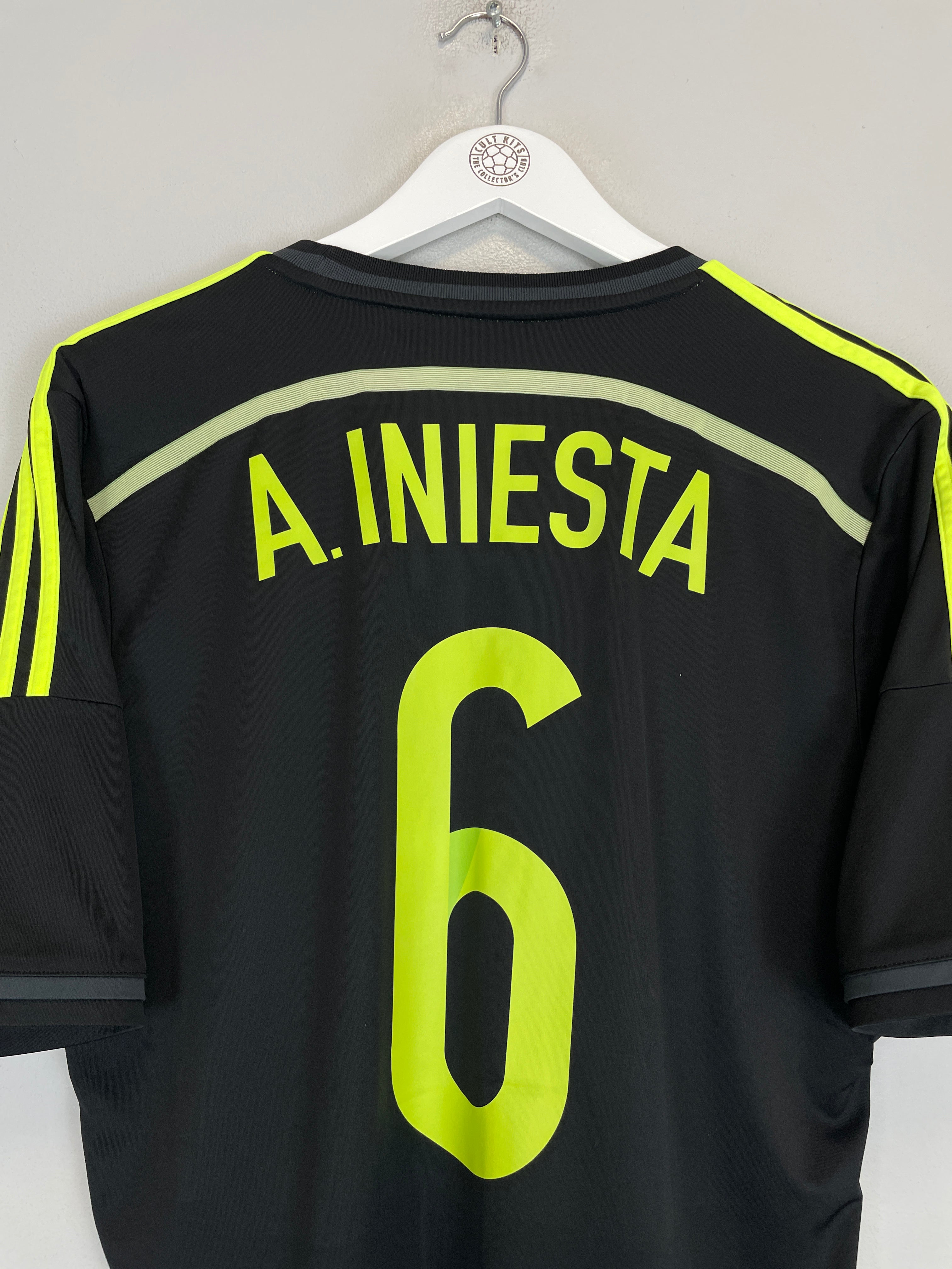 Iniesta Kit Small 2013/15 SPAIN INIESTA #6 AWAY SHIRT (L) ADIDAS – Cult Kits