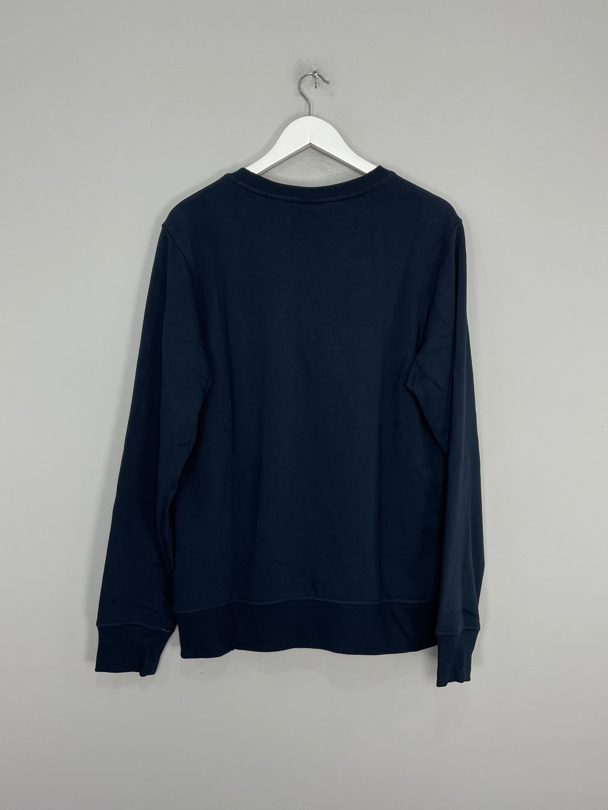 CULT KITS - NEW BALANCE NAVY CREW NECK SWEATER (MULTIPLE SIZES) JUMPER ...