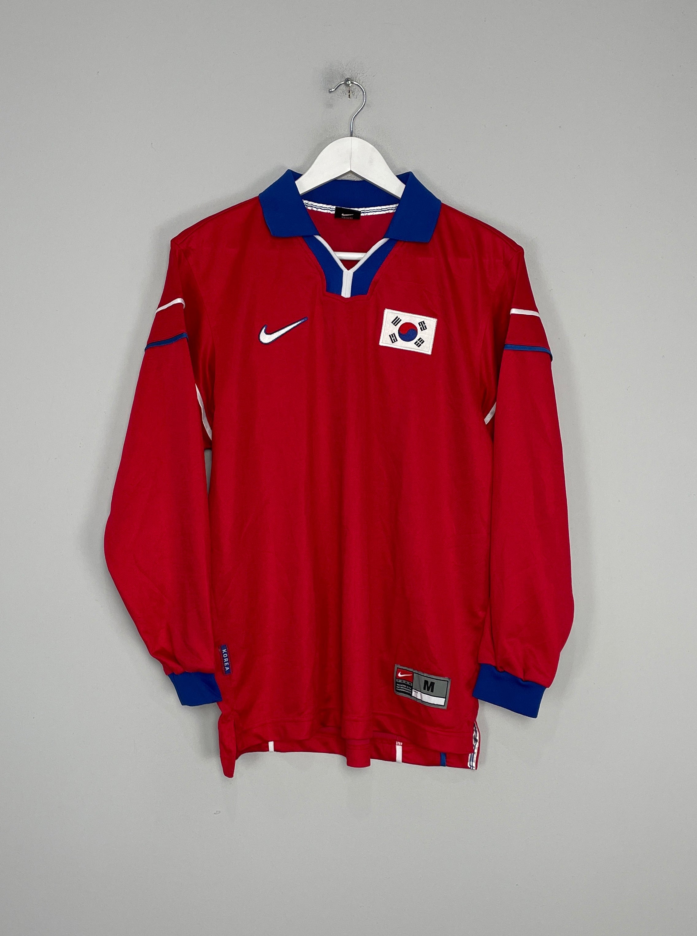 Shop 1998/01 SOUTH KOREA L/S HOME SHIRT (M) NIKE, classic football shirts, vintage football shirts & retro soccer jerseys at Cult Kits