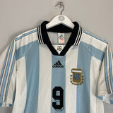 1998/99 ARGENTINA BATISTUTA #9 HOME SHIRT (S) ADIDAS