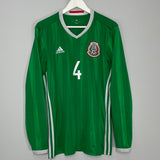 Shop 2016/17 MEXICO R.MARQUEZ #4 L/S HOME SHIRT (L) ADIDAS, classic football shirts, vintage football shirts & retro soccer jerseys at Cult Kits