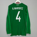 Shop 2016/17 MEXICO R.MARQUEZ #4 L/S HOME SHIRT (L) ADIDAS, classic football shirts, vintage football shirts & retro soccer jerseys at Cult Kits