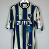 1998/99 TAMPA BAY MUTINY VALDERRAMA #10 AWAY SHIRT (M) NIKE