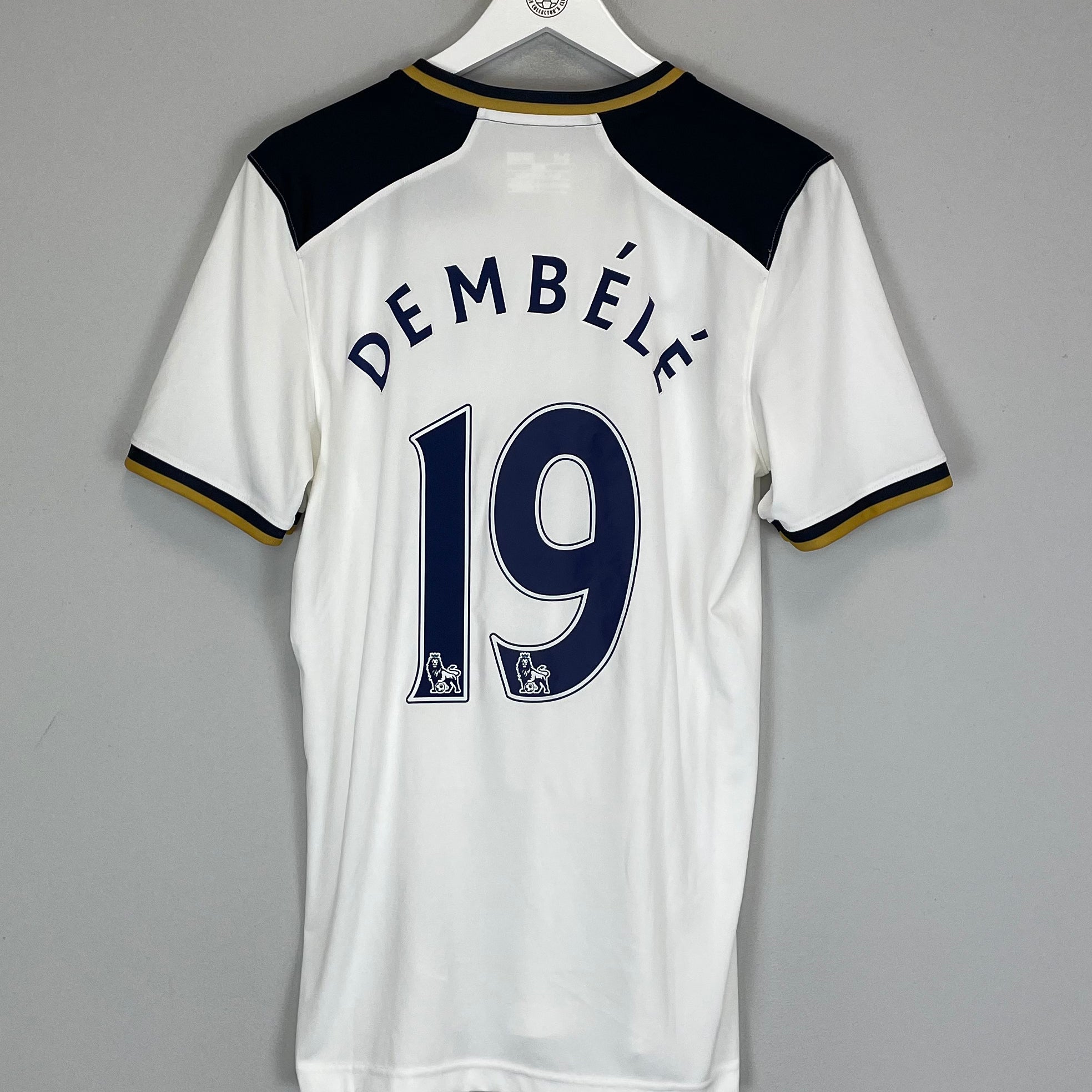 Shop 2016/17 TOTTENHAM DEMBELE #19 HOME SHIRT (M) UNDER ARMOUR, classic football shirts, vintage football shirts & retro soccer jerseys at Cult Kits
