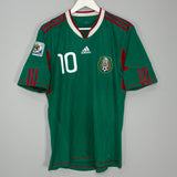 Shop 2010/11 MEXICO C.BLANCO #10 *PLAYER ISSUE* HOME SHIRT (L) ADIDAS, classic football shirts, vintage football shirts & retro soccer jerseys at Cult Kits