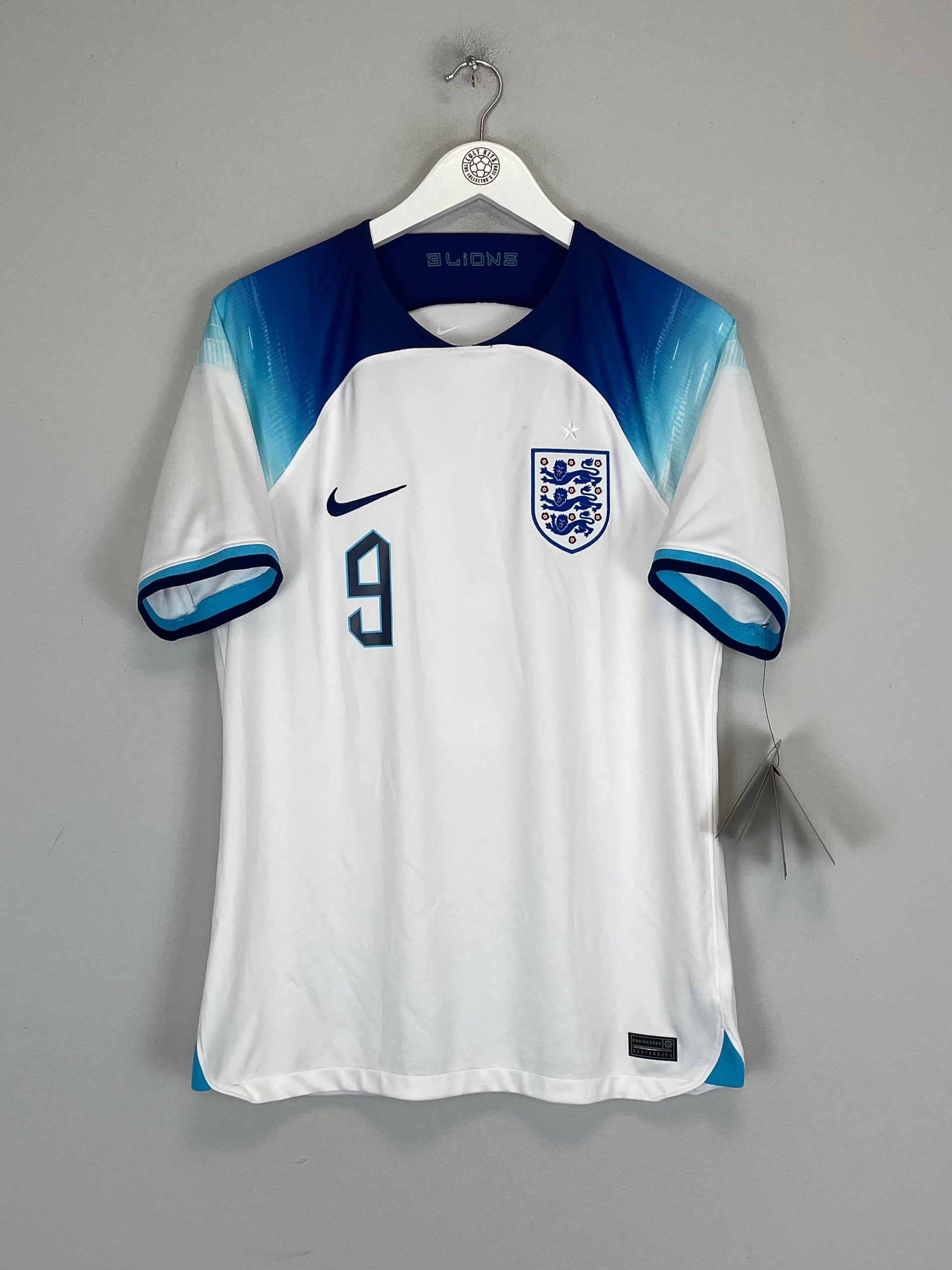 Shop 2022/23 ENGLAND KANE #9 *BNWT* HOME SHIRT (M) NIKE, classic football shirts, vintage football shirts & retro soccer jerseys at Cult Kits