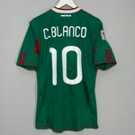 Shop 2010/11 MEXICO C.BLANCO #10 *PLAYER ISSUE* HOME SHIRT (L) ADIDAS, classic football shirts, vintage football shirts & retro soccer jerseys at Cult Kits