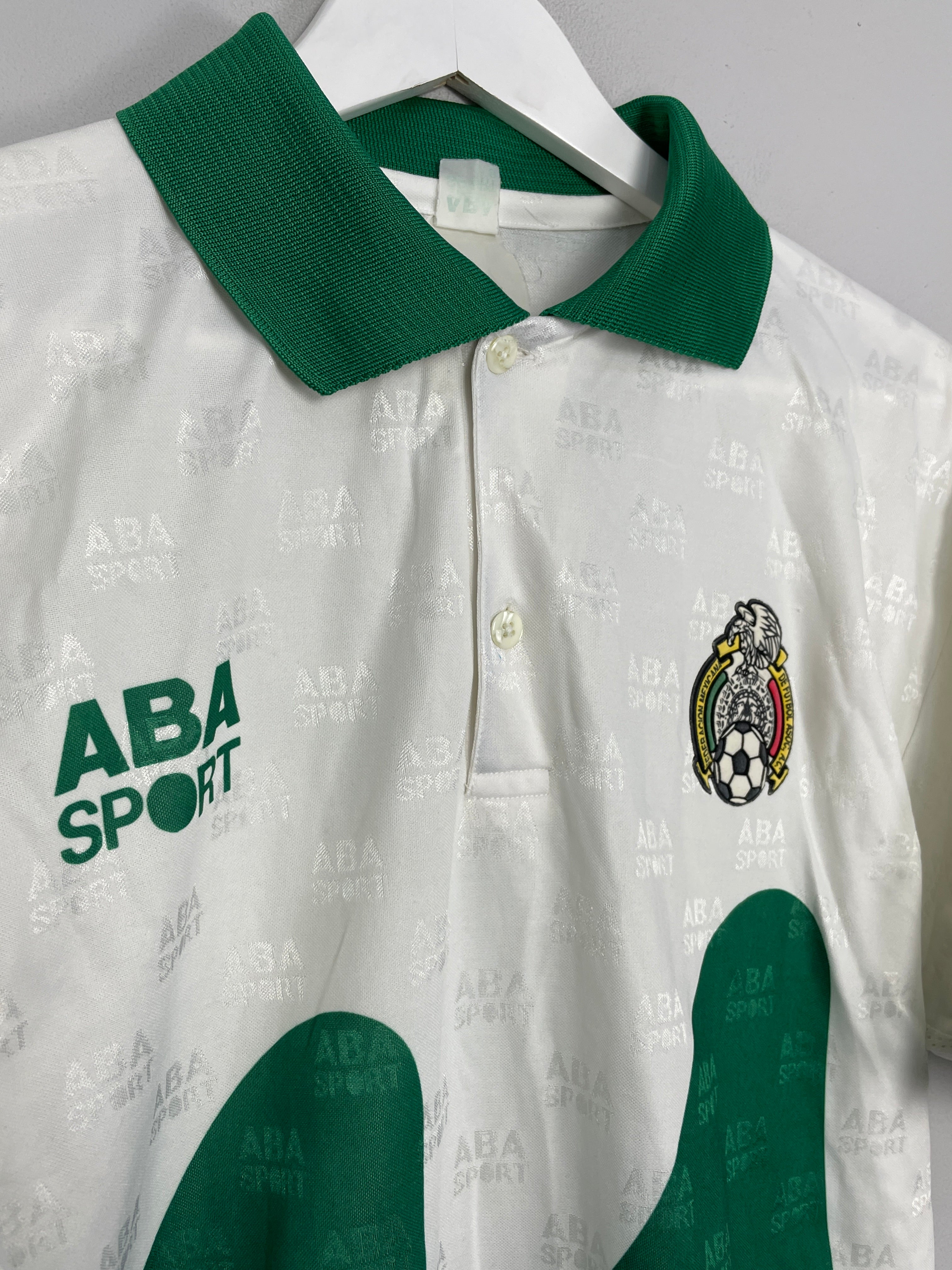 Shop 1995 MEXICO AWAY SHIRT (XL) ABA SPORT, classic football shirts, vintage football shirts & retro soccer jerseys at Cult Kits
