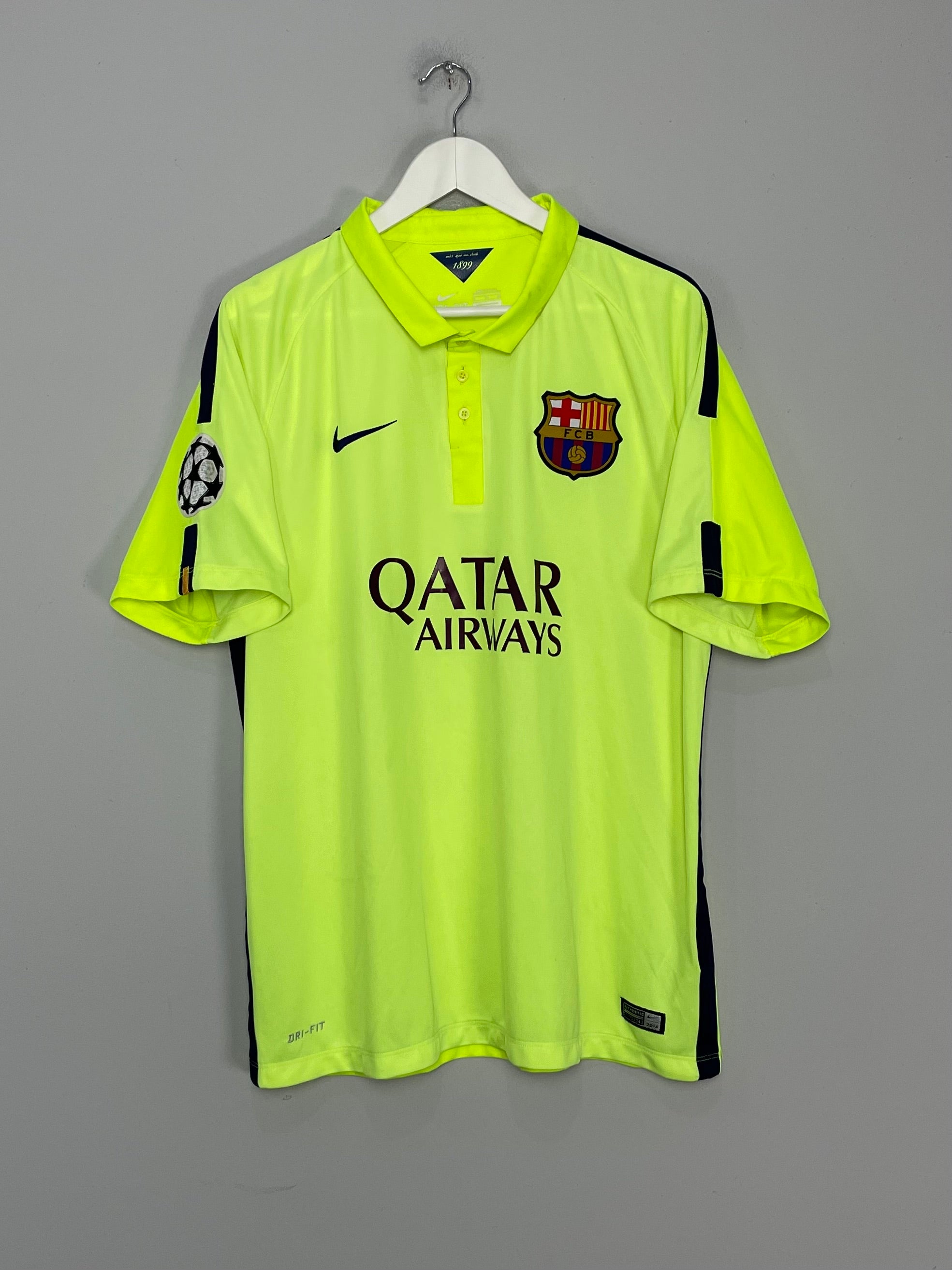 Shop 2014/15 BARCELONA MESSI #10 C/L THIRD SHIRT (XL) NIKE, classic football shirts, vintage football shirts & retro soccer jerseys at Cult Kits