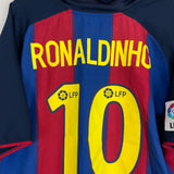 2003/04 BARCELONA RONALDINHO #10 HOME SHIRT (XL) NIKE