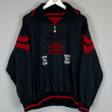 Shop 1993/95 IPSWICH TOWN *PLAYER ISSUE* 1/4 ZIP (M) UMBRO, classic football shirts, vintage football shirts & retro soccer jerseys at Cult Kits