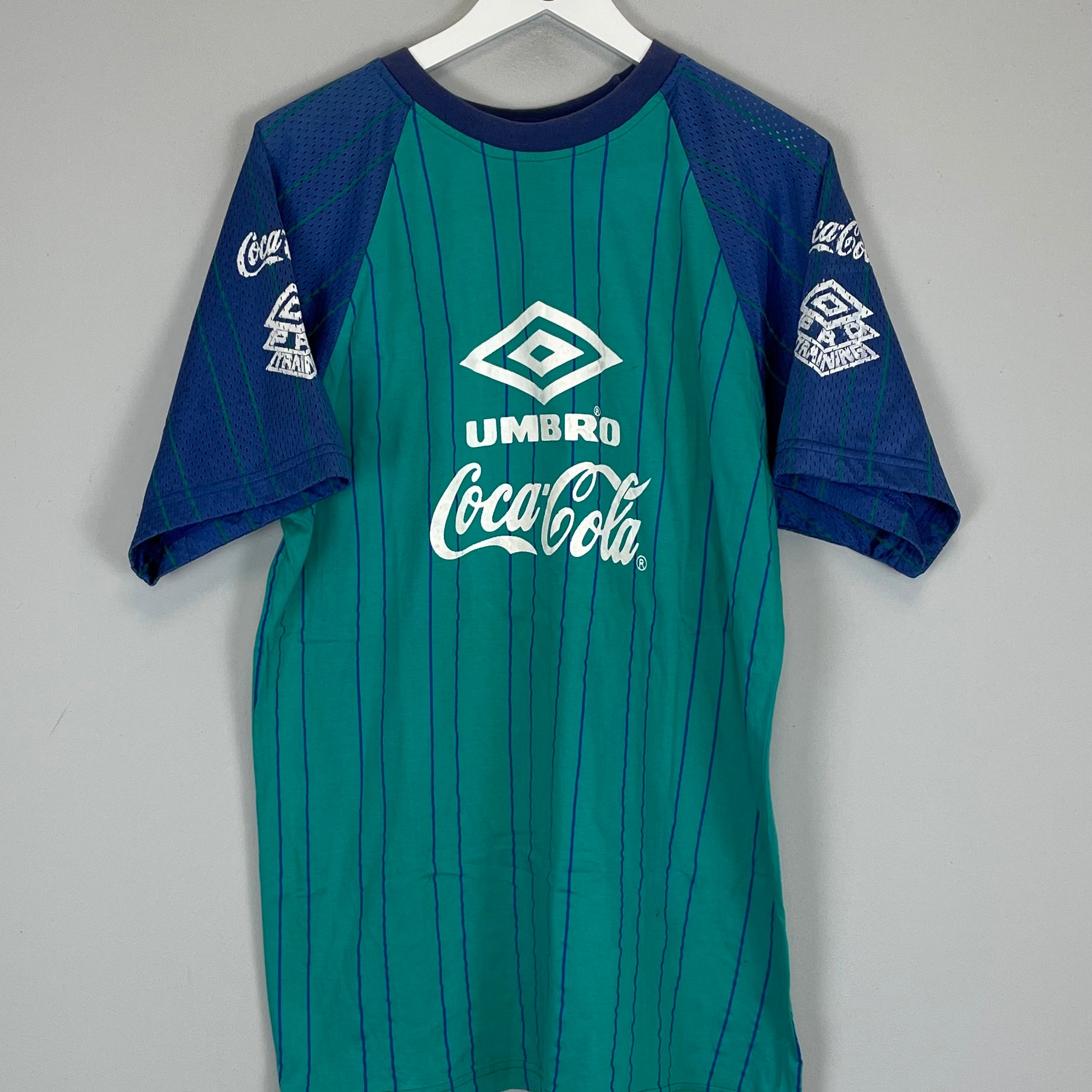 Shop 1991 UMBRO BRAZIL TRAINING SHIRT (L), classic football shirts, vintage football shirts & retro soccer jerseys at Cult Kits