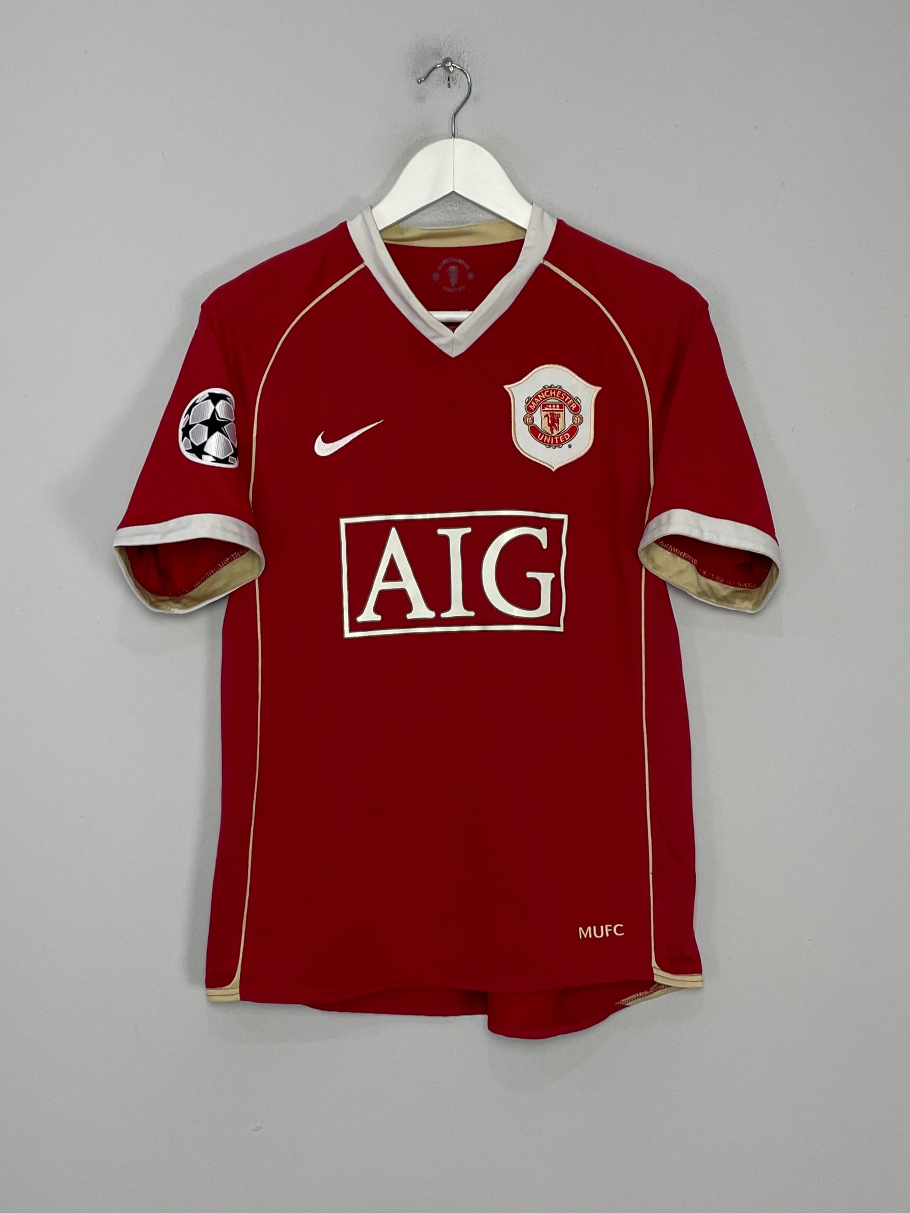 Shop 2006/07 MANCHESTER UNITED RONALDO #7 C/L HOME SHIRT (S) NIKE, classic football shirts, vintage football shirts & retro soccer jerseys at Cult Kits