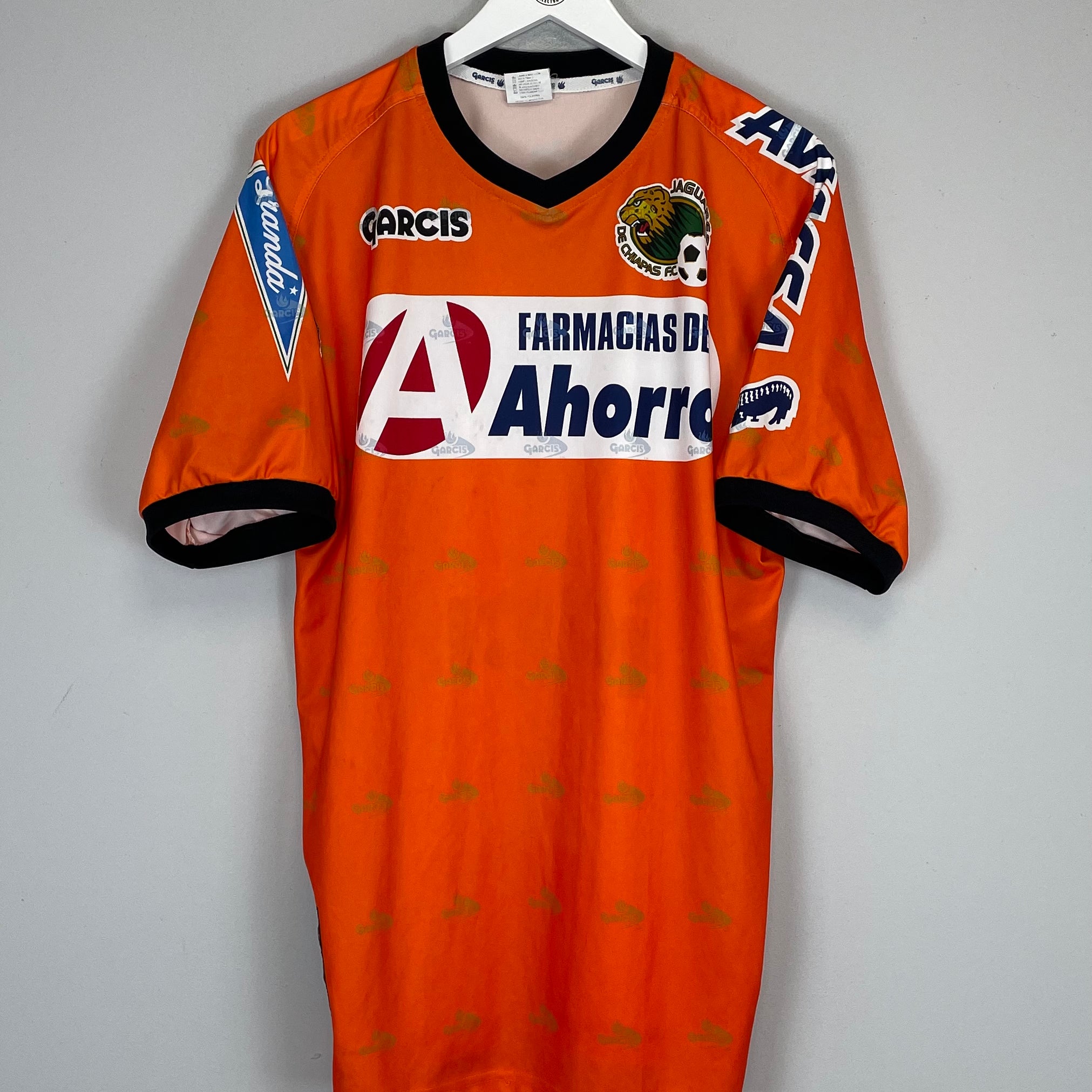 Shop 2003 JAGUARES CHIAPAS HOME SHIRT (XL) GARCIS, classic football shirts, vintage football shirts & retro soccer jerseys at Cult Kits