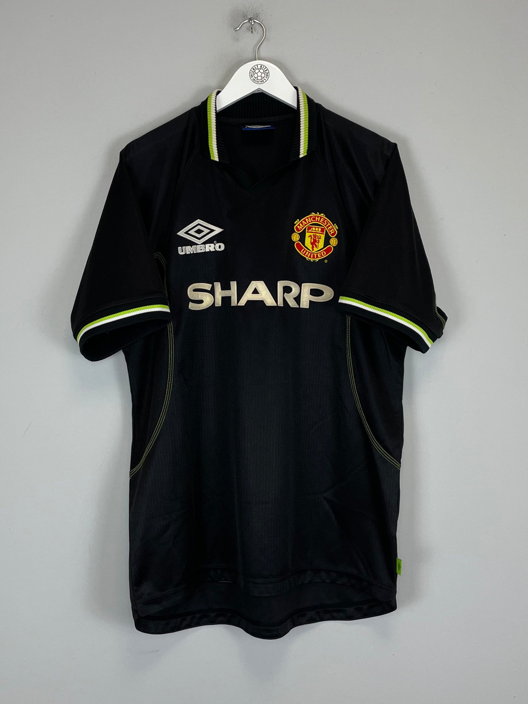 Shop 1998/99 MANCHESTER UNITED KEANE #16 THIRD SHIRT (L) UMBRO, classic football shirts, vintage football shirts & retro soccer jerseys at Cult Kits