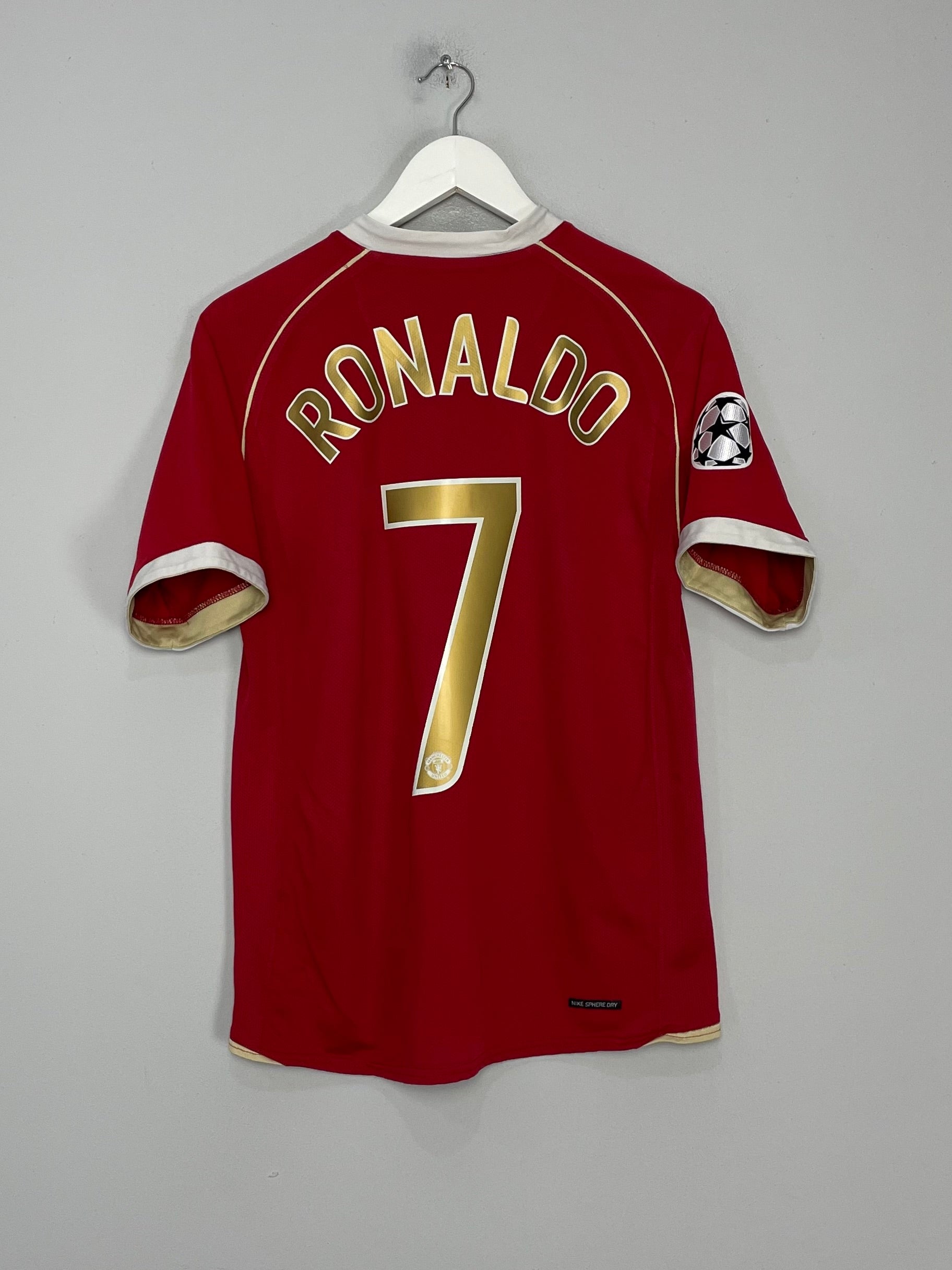 Shop 2006/07 MANCHESTER UNITED RONALDO #7 C/L HOME SHIRT (S) NIKE, classic football shirts, vintage football shirts & retro soccer jerseys at Cult Kits