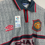 Shop 1995/96 MANCHESTER UNITED CANTONA #7 *BNWT* AWAY SHIRT (XL) UMBRO, classic football shirts, vintage football shirts & retro soccer jerseys at Cult Kits