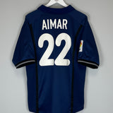 2000/01 VALENCIA AIMAR #22 AWAY SHIRT (L) NIKE