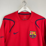 Shop 2006/07 BARCELONA JUMPER DRILL TOP (M) NIKE, classic football shirts, vintage football shirts & retro soccer jerseys at Cult Kits