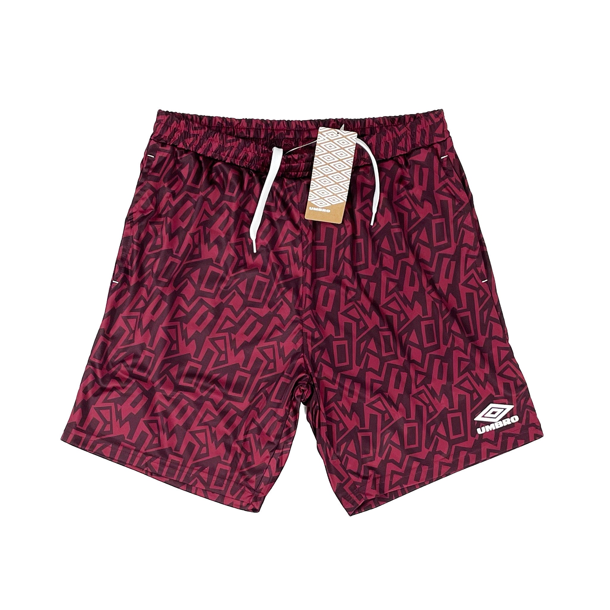 umbro-bnwt-claret-graffiti-shorts-multiple-sizes-with-pockets