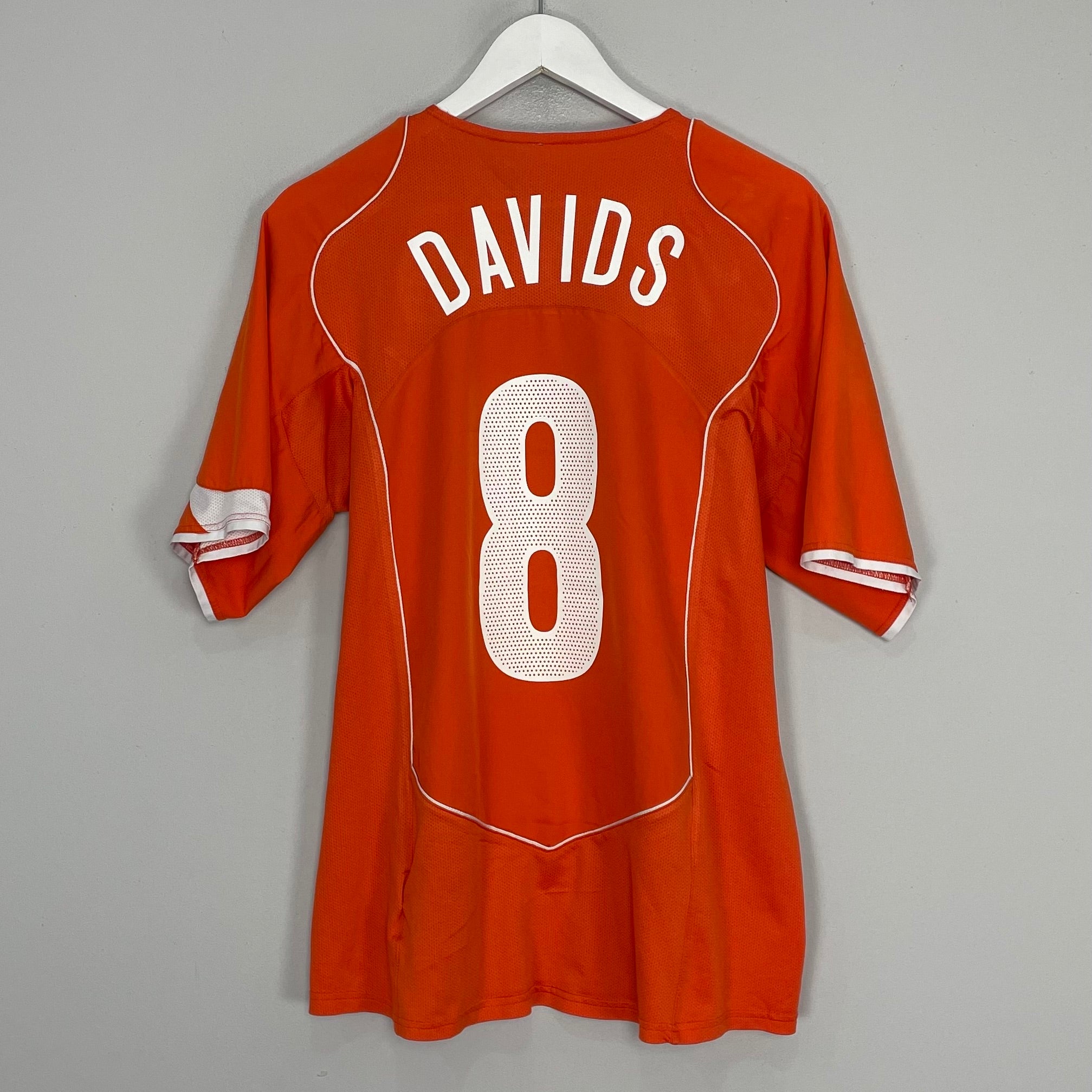Shop 2004/06 NETHERLANDS DAVIDS #8 HOME SHIRT (L) NIKE, classic football shirts, vintage football shirts & retro soccer jerseys at Cult Kits