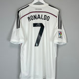 2014/15 REAL MADRID RONALDO #7 HOME SHIRT (XL) ADIDAS