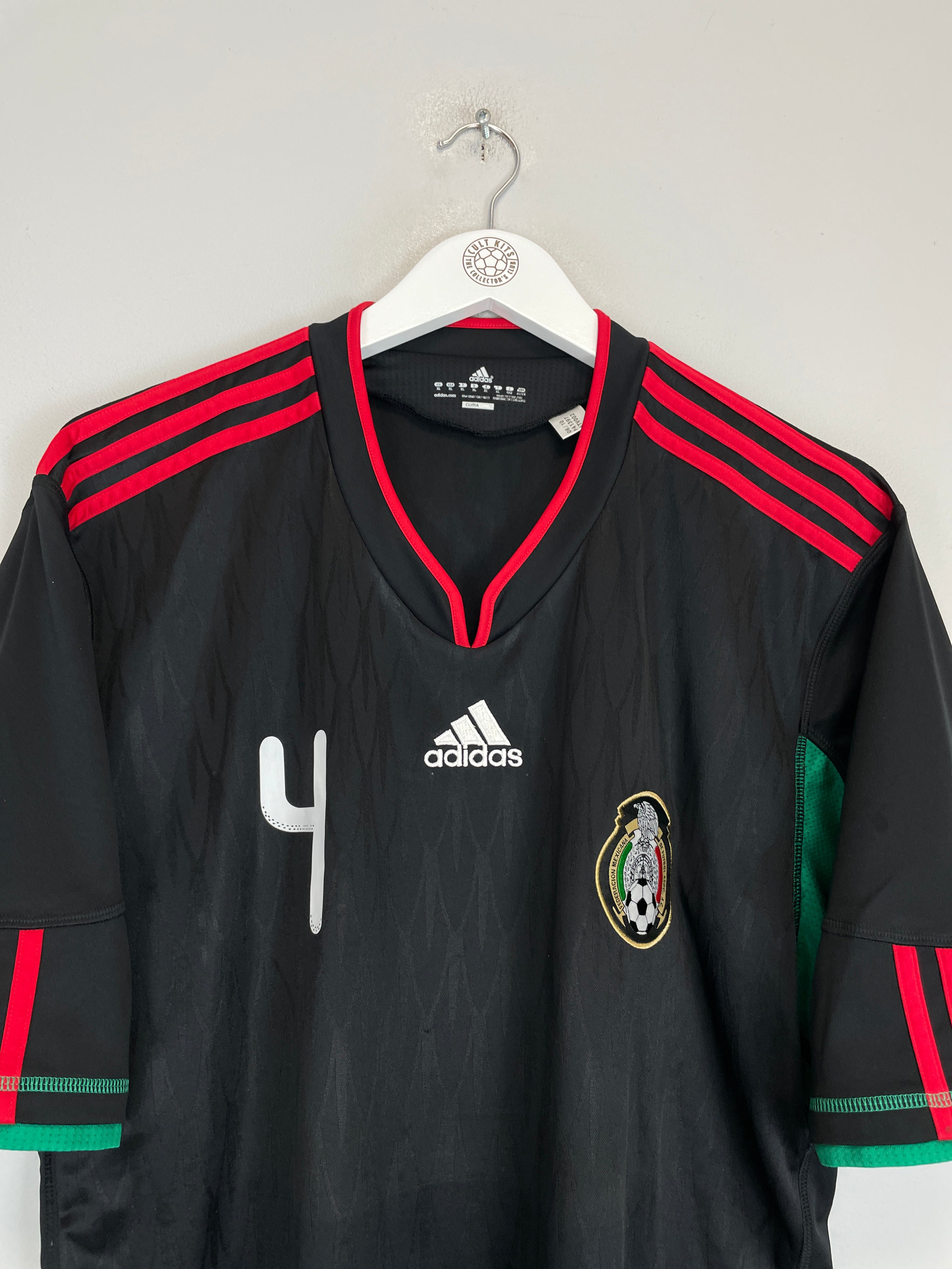Shop 2010 MEXICO R.MARQUEZ #4 AWAY SHIRT (XL) ADIDAS, classic football shirts, vintage football shirts & retro soccer jerseys at Cult Kits