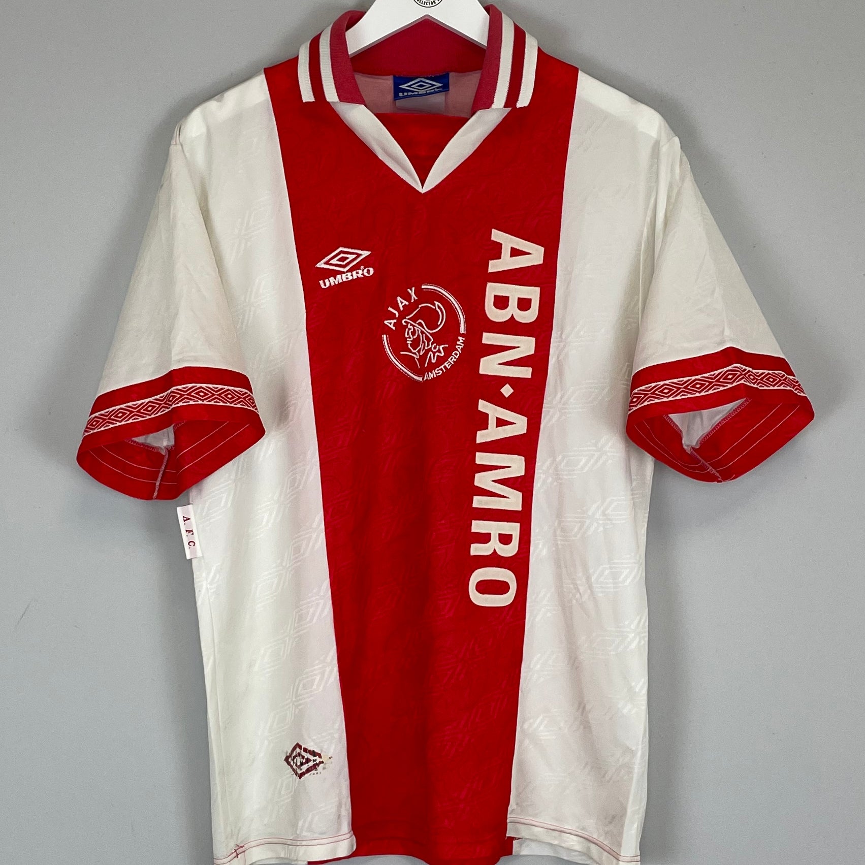 Shop 1994/95 AJAX HOME SHIRT (L) UMBRO, classic football shirts, vintage football shirts & retro soccer jerseys at Cult Kits