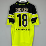 1997/98 DORTMUND RICKEN #18 HOME SHIRT (L) NIKE