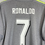 Shop 2015/16 REAL MADRID RONALDO #7 L/S AWAY SHIRT (XL) ADIDAS, classic football shirts, vintage football shirts & retro soccer jerseys at Cult Kits