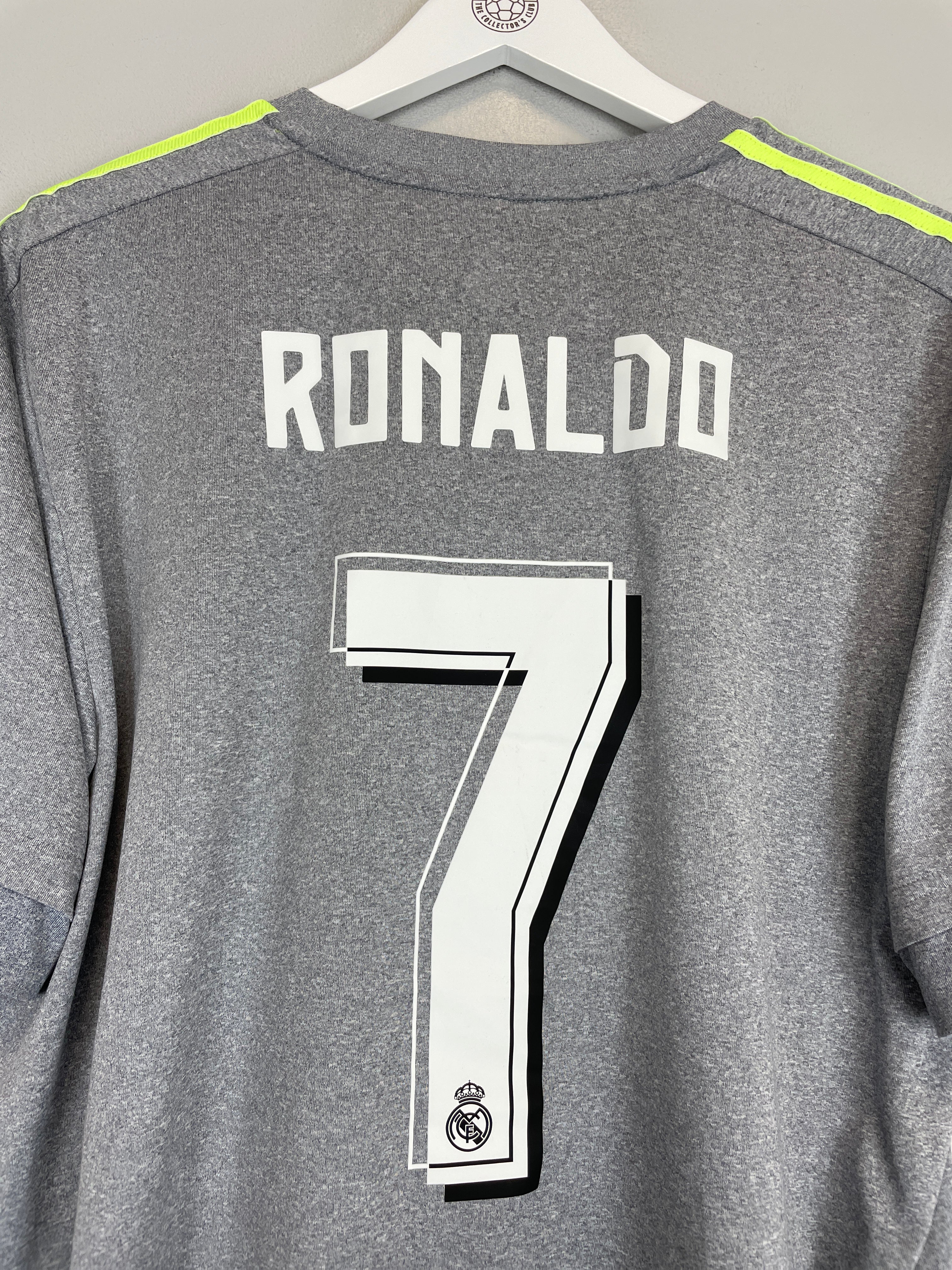 Shop 2015/16 REAL MADRID RONALDO #7 L/S AWAY SHIRT (XL) ADIDAS, classic football shirts, vintage football shirts & retro soccer jerseys at Cult Kits
