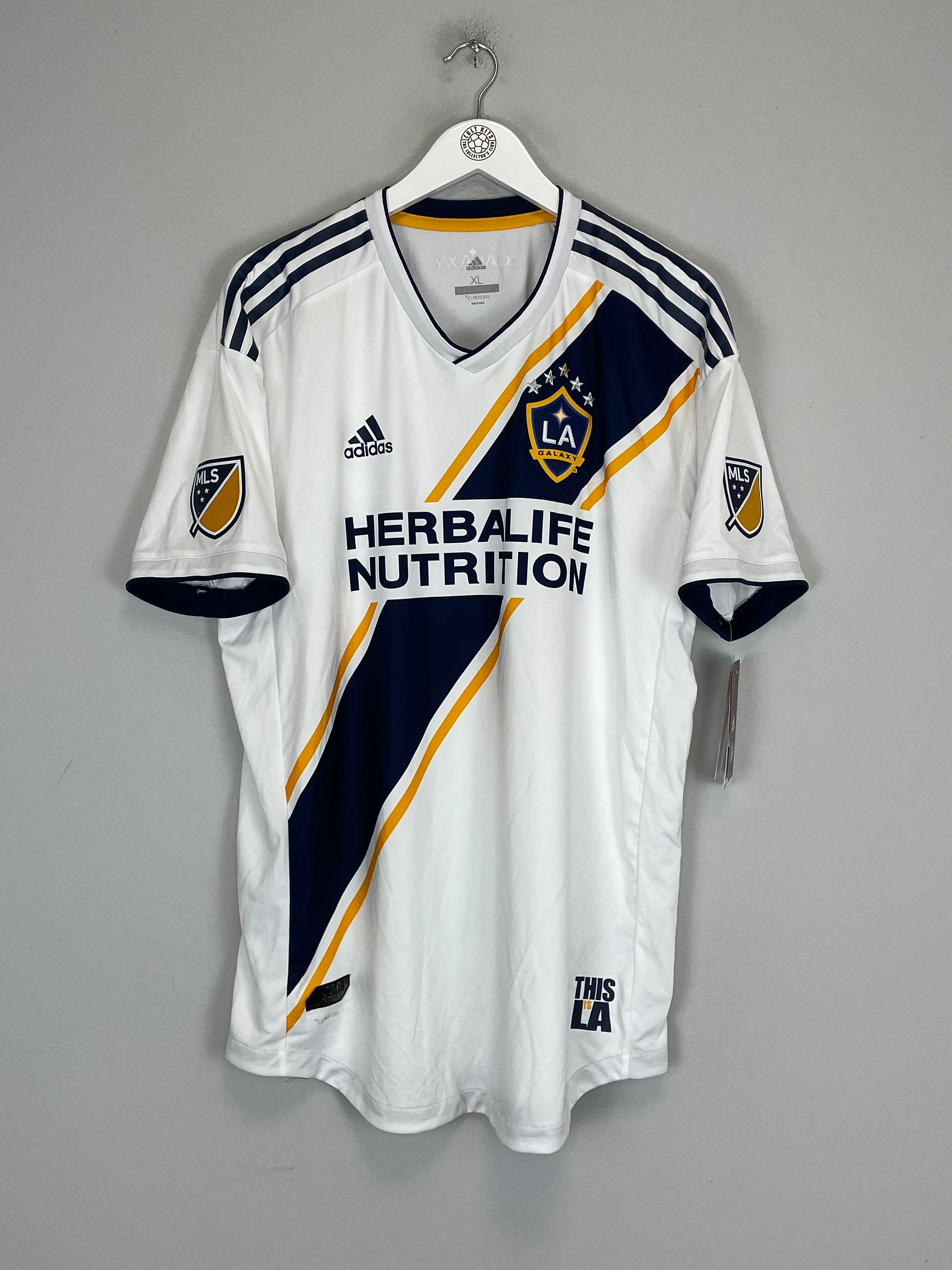 Shop 2018/19 LA GALAXY *AUTHENTIC* BNWT HOME SHIRT (XL) ADIDAS, classic football shirts, vintage football shirts & retro soccer jerseys at Cult Kits