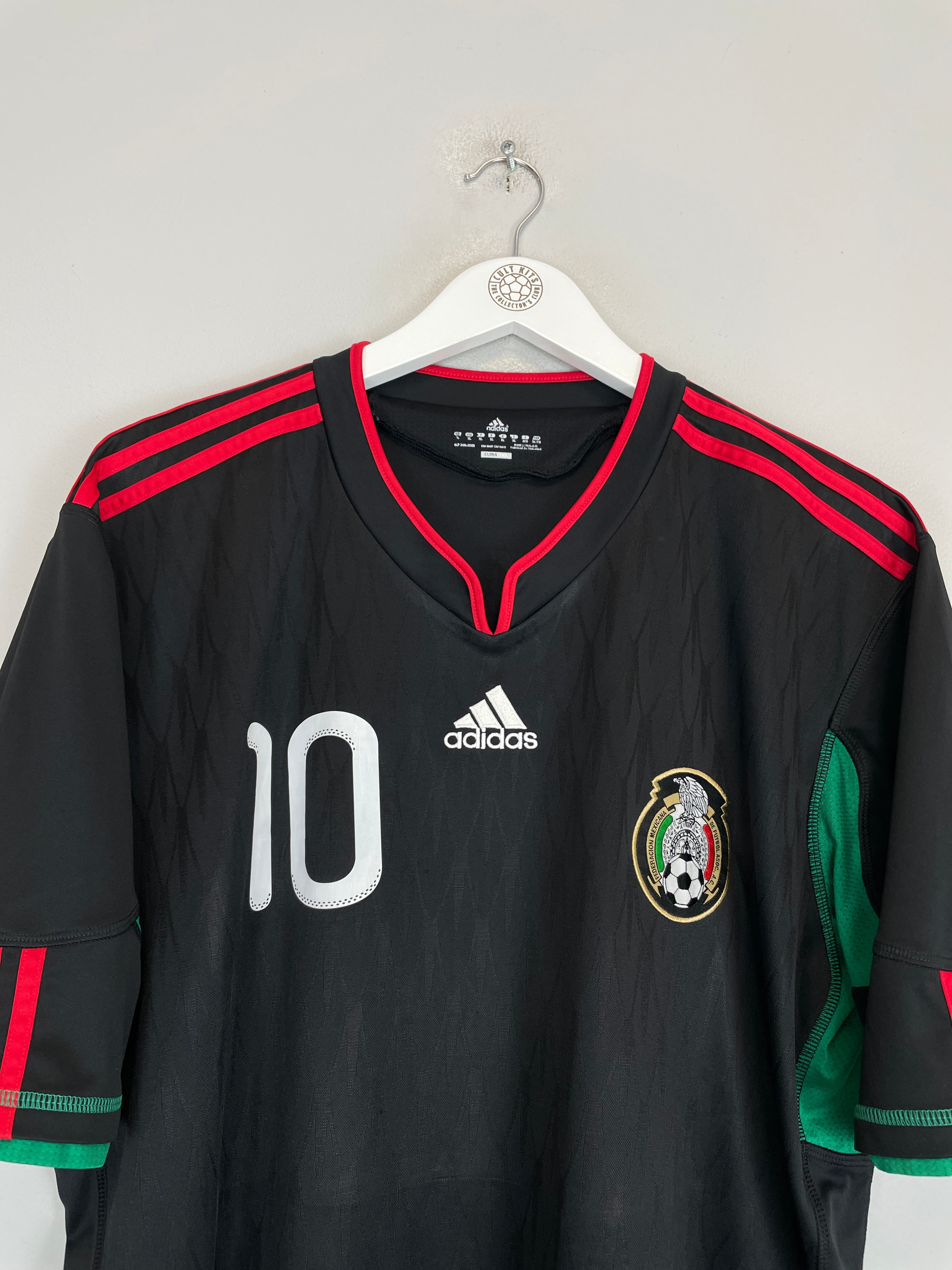 Shop 2010 MEXICO BLANCO #10 AWAY SHIRT (XL) ADIDAS, classic football shirts, vintage football shirts & retro soccer jerseys at Cult Kits