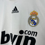 Shop 2008/09 REAL MADRID HOME SHIRT (XL) ADIDAS, classic football shirts, vintage football shirts & retro soccer jerseys at Cult Kits